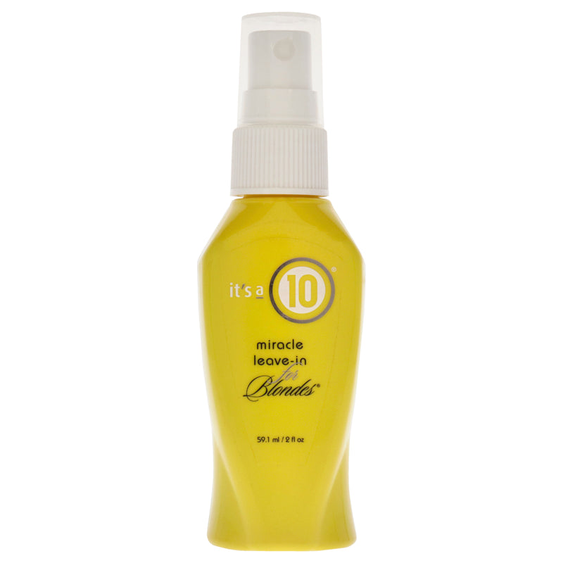 It's A 10 Miracle Leave-In for Blondes by Its A 10 for Unisex - 2 oz Treatment