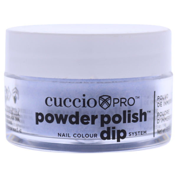 Cuccio Colour Pro Powder Polish Nail Colour Dip System - Baby Blue Glitter by Cuccio Colour for Women - 0.5 oz Nail Powder