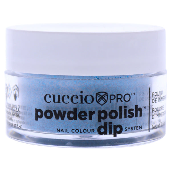 Cuccio Colour Pro Powder Polish Nail Colour Dip System - Deep Blue Glitter by Cuccio Colour for Women - 0.5 oz Nail Powder
