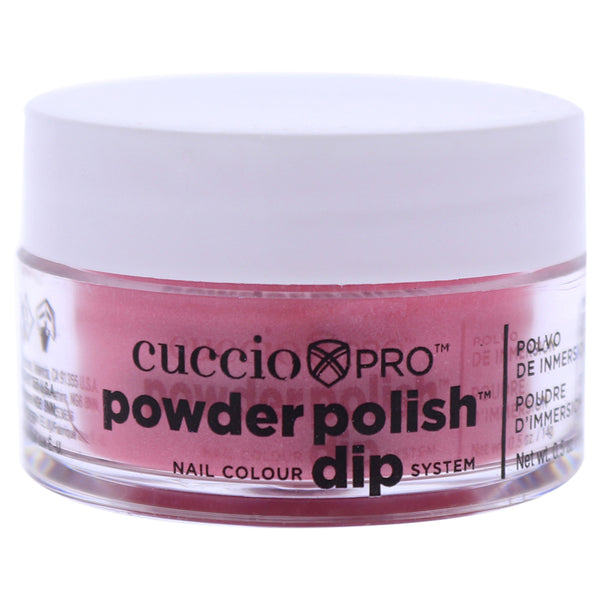 Cuccio Colour Pro Powder Polish Nail Colour Dip System - Rose with Rainbow Mica by Cuccio Colour for Women - 0.5 oz Nail Powder