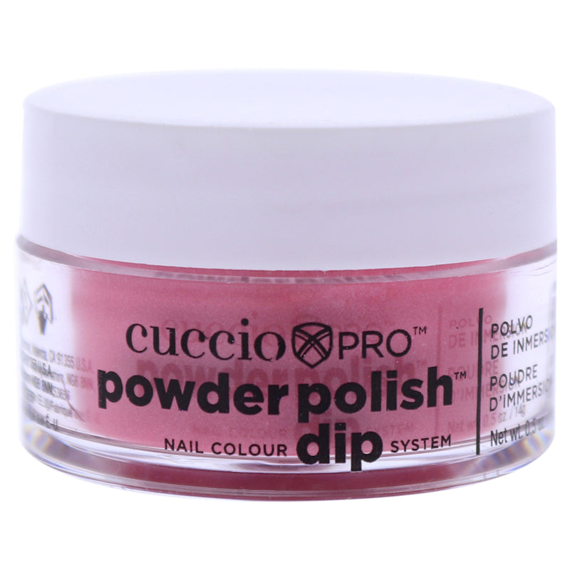 Cuccio Colour Pro Powder Polish Nail Colour Dip System - Rose with Rainbow Mica by Cuccio Colour for Women - 0.5 oz Nail Powder