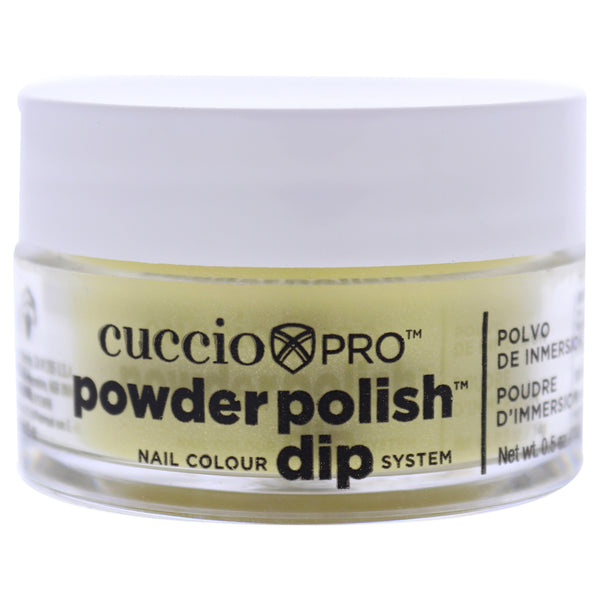 Cuccio Colour Pro Powder Polish Nail Colour Dip System - Sunshine Yellow with Mica by Cuccio Colour for Women - 0.5 oz Nail Powder