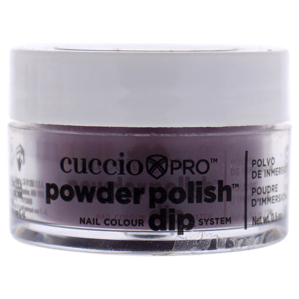 Cuccio Colour Pro Powder Polish Nail Colour Dip System - Plum with Black Undertones by Cuccio Colour for Women - 0.5 oz Nail Powder