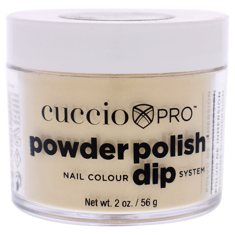 Cuccio Colour Pro Powder Polish Nail Colour Dip System - Metallic Lemon Gold by Cuccio Colour for Women - 1.6 oz Nail Powder