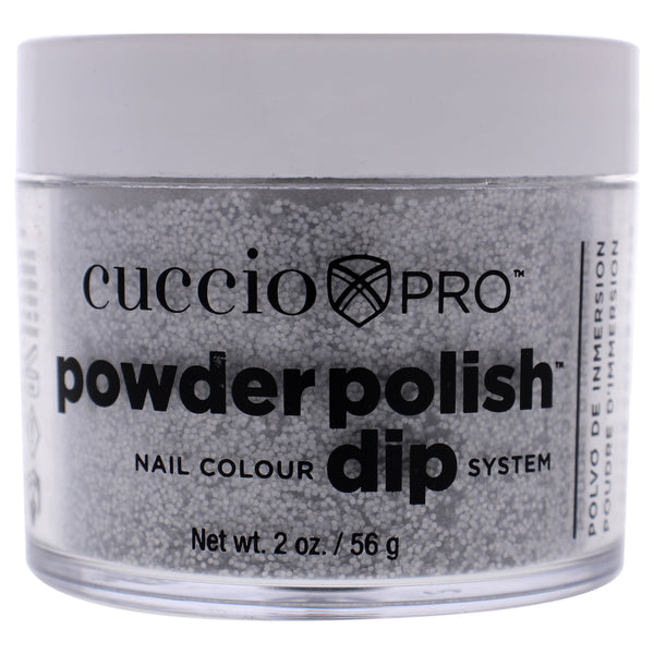 Cuccio Colour Pro Powder Polish Nail Colour Dip System - Deep Silver Glitter by Cuccio Colour for Women - 1.6 oz Nail Powder