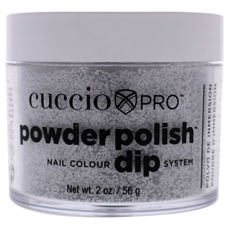 Cuccio Colour Pro Powder Polish Nail Colour Dip System - Deep Silver Glitter by Cuccio Colour for Women - 1.6 oz Nail Powder