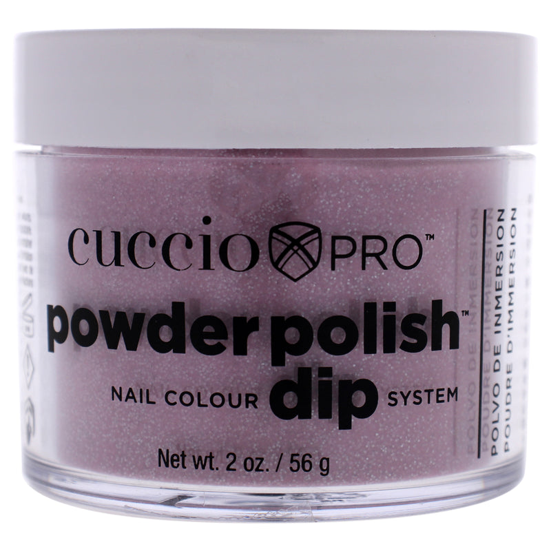 Cuccio Colour Pro Powder Polish Nail Colour Dip System - Pink with Silver Glitter by Cuccio Colour for Women - 1.6 oz Nail Powder