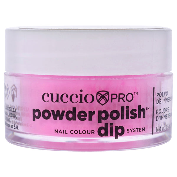Cuccio Colour Pro Powder Polish Nail Colour Dip System - Bright Neon Pink by Cuccio Colour for Women - 0.5 oz Nail Powder