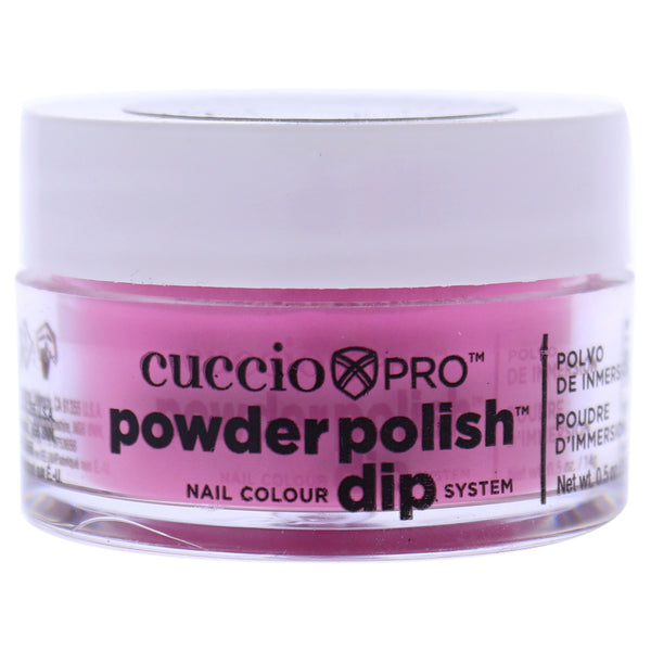 Cuccio Colour Pro Powder Polish Nail Colour Dip System - Bright Pink by Cuccio Colour for Women - 0.5 oz Nail Powder