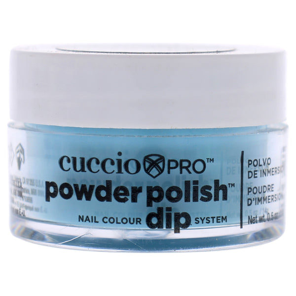 Cuccio Colour Pro Powder Polish Nail Colour Dip System - Caribbean Sky Blue by Cuccio Colour for Women - 0.5 oz Nail Powder