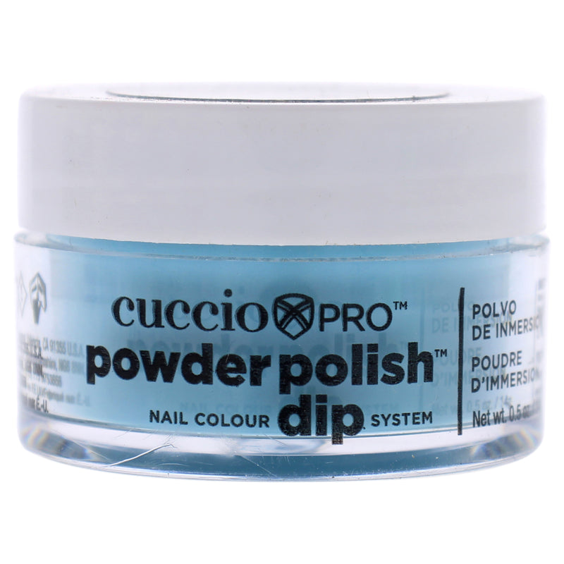 Cuccio Colour Pro Powder Polish Nail Colour Dip System - Caribbean Sky Blue by Cuccio Colour for Women - 0.5 oz Nail Powder