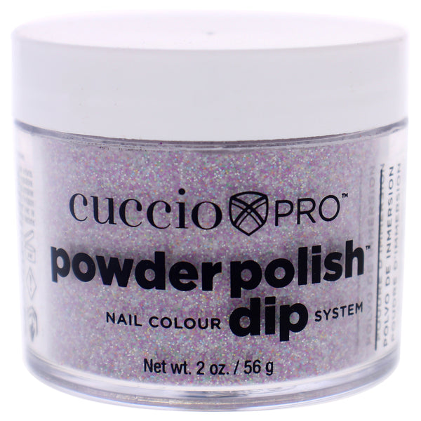 Cuccio Colour Pro Powder Polish Nail Colour Dip System - Deep Purple Glitter by Cuccio Colour for Women - 1.6 oz Nail Powder