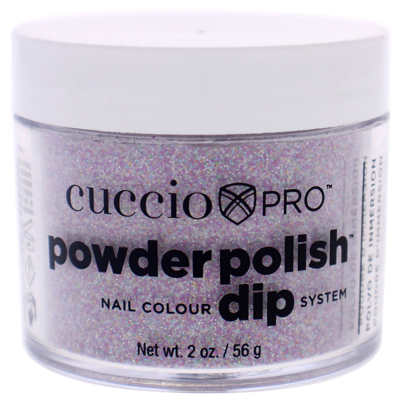 Cuccio Colour Pro Powder Polish Nail Colour Dip System - Deep Purple Glitter by Cuccio Colour for Women - 1.6 oz Nail Powder