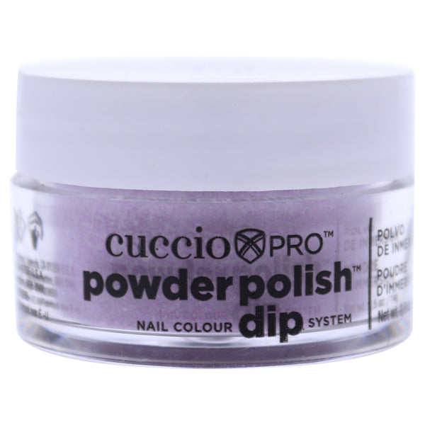 Cuccio Colour Pro Powder Polish Nail Colour Dip System - Fuchsia Pink Glitter by Cuccio Colour for Women - 0.5 oz Nail Powder