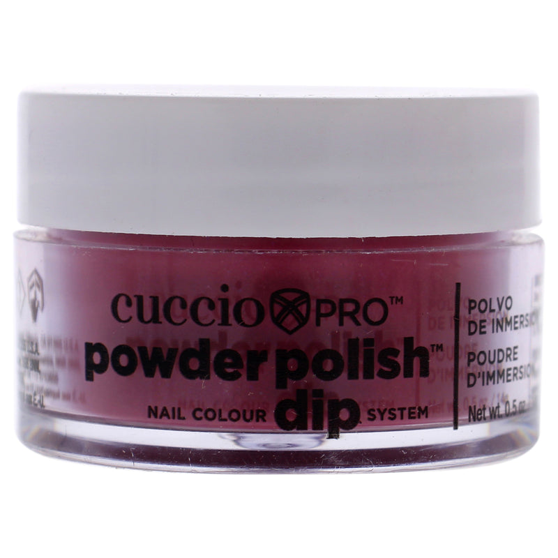 Cuccio Colour Pro Powder Polish Nail Colour Dip System - Fuchsia With Rainbow Mica by Cuccio Colour for Women - 0.5 oz Nail Powder