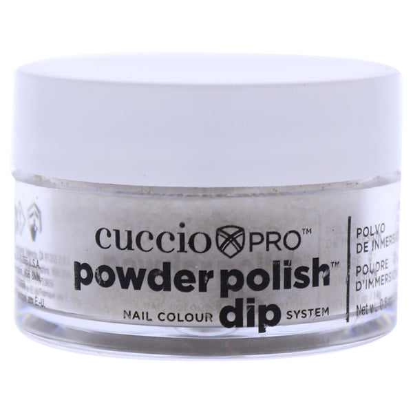 Cuccio Colour Pro Powder Polish Nail Colour Dip System - Gold With Rimbow Mica by Cuccio Colour for Women - 0.5 oz Nail Powder