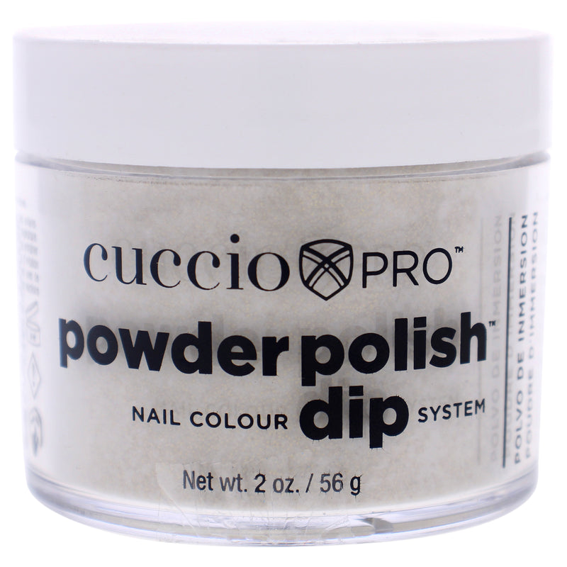 Cuccio Colour Pro Powder Polish Nail Colour Dip System - Gold With Rimbow Mica by Cuccio Colour for Women - 1.6 oz Nail Powder