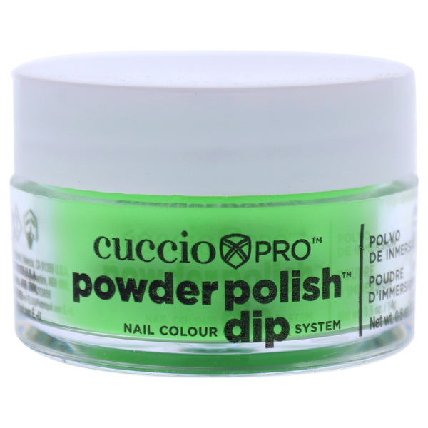 Cuccio Colour Pro Powder Polish Nail Colour Dip System - Neon Green by Cuccio Colour for Women - 0.5 oz Nail Powder