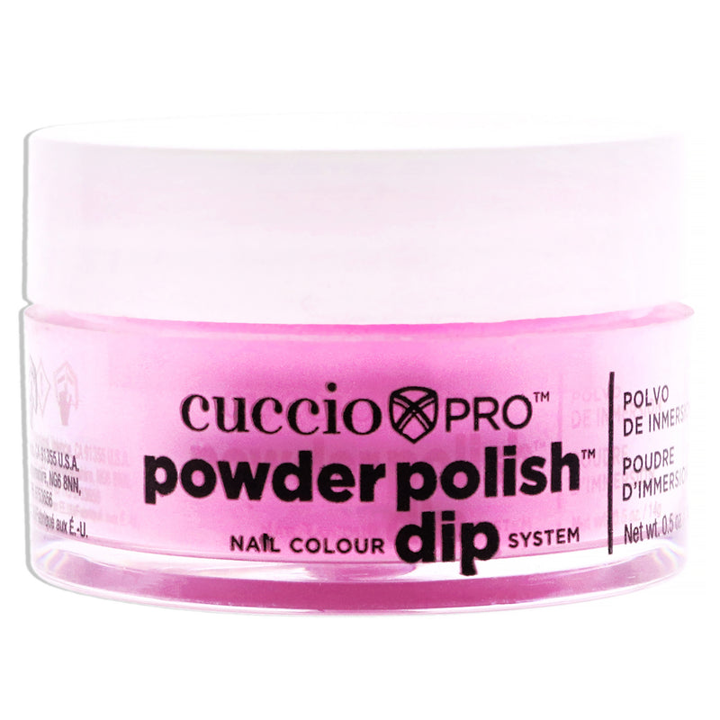 Cuccio Colour Pro Powder Polish Nail Colour Dip System - Neon Pink by Cuccio Colour for Women - 0.5 oz Nail Powder