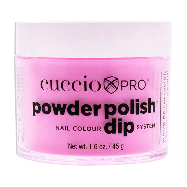 Cuccio Colour Pro Powder Polish Nail Colour Dip System - Neon Pink by Cuccio Colour for Women - 1.6 oz Nail Powder