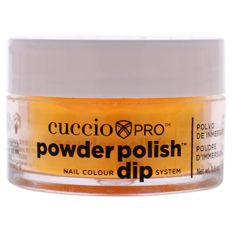 Cuccio Colour Pro Powder Polish Nail Colour Dip System - Neon Tangerine by Cuccio Colour for Women - 0.5 oz Nail Powder