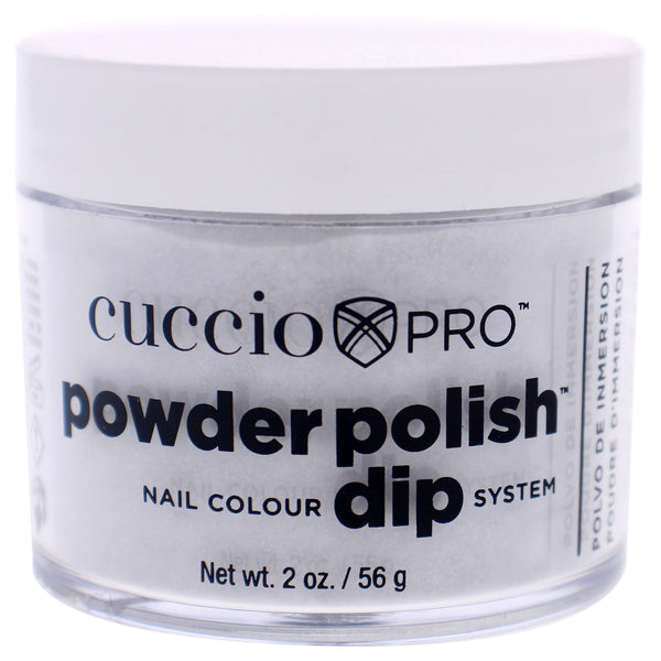 Cuccio Colour Pro Powder Polish Nail Colour Dip System - Platinum Silver Glitter by Cuccio Colour for Women - 1.6 oz Nail Powder