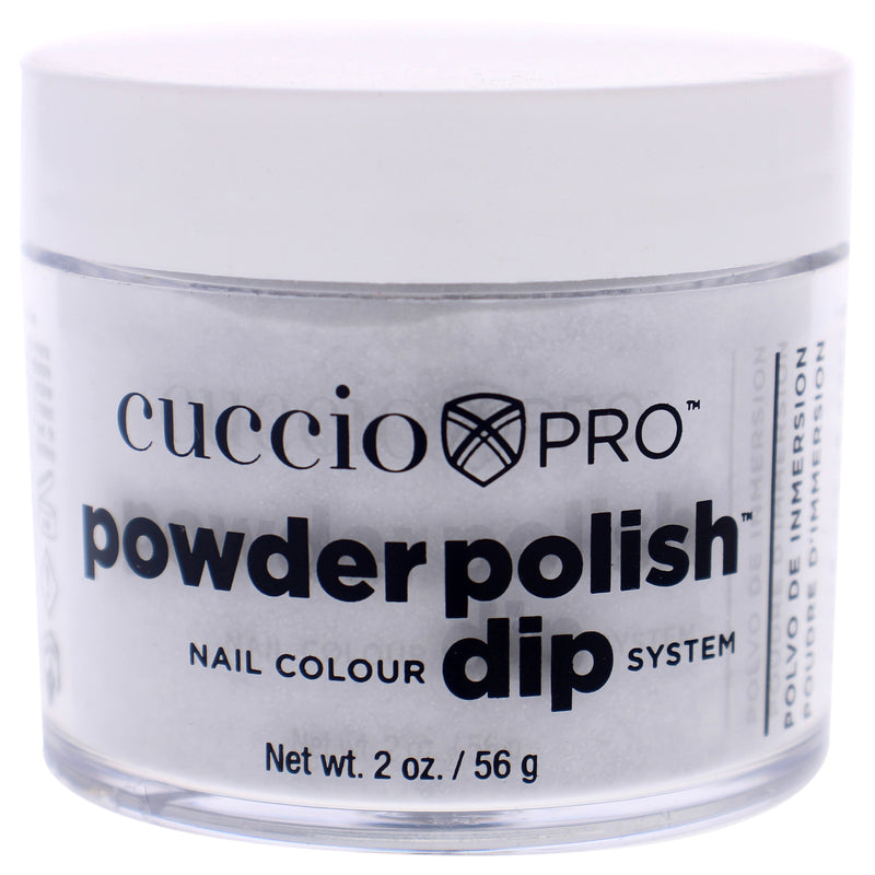 Cuccio Colour Pro Powder Polish Nail Colour Dip System - Platinum Silver Glitter by Cuccio Colour for Women - 1.6 oz Nail Powder