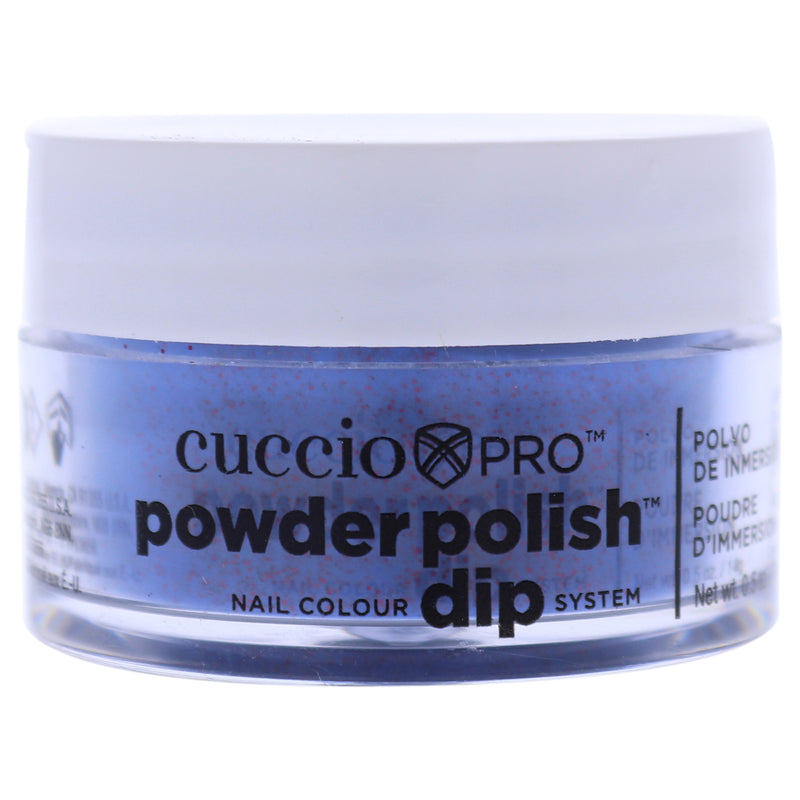 Cuccio Colour Pro Powder Polish Nail Colour Dip System - Purple With Red Glitter by Cuccio Colour for Women - 0.5 oz Nail Powder