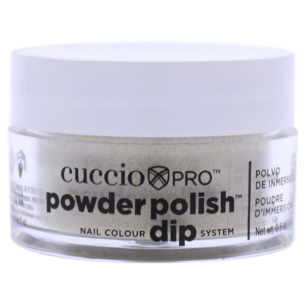 Cuccio Colour Pro Powder Polish Nail Colour Dip System - Rich Gold Glitter by Cuccio Colour for Women - 0.5 oz Nail Powder