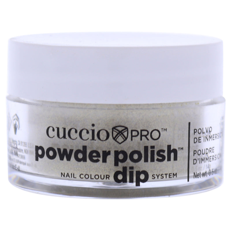 Cuccio Colour Pro Powder Polish Nail Colour Dip System - Rich Gold Glitter by Cuccio Colour for Women - 0.5 oz Nail Powder
