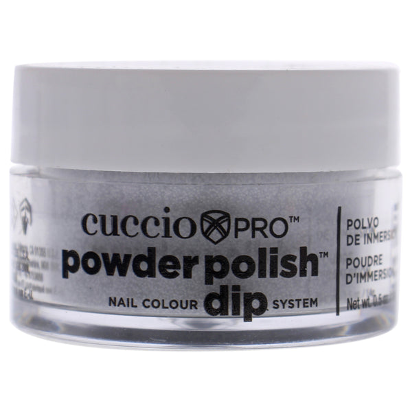 Cuccio Colour Pro Powder Polish Nail Colour Dip System - Silver Glitter by Cuccio Colour for Women - 0.5 oz Nail Powder