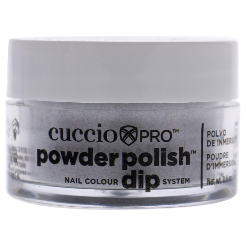 Cuccio Colour Pro Powder Polish Nail Colour Dip System - Silver Glitter by Cuccio Colour for Women - 0.5 oz Nail Powder