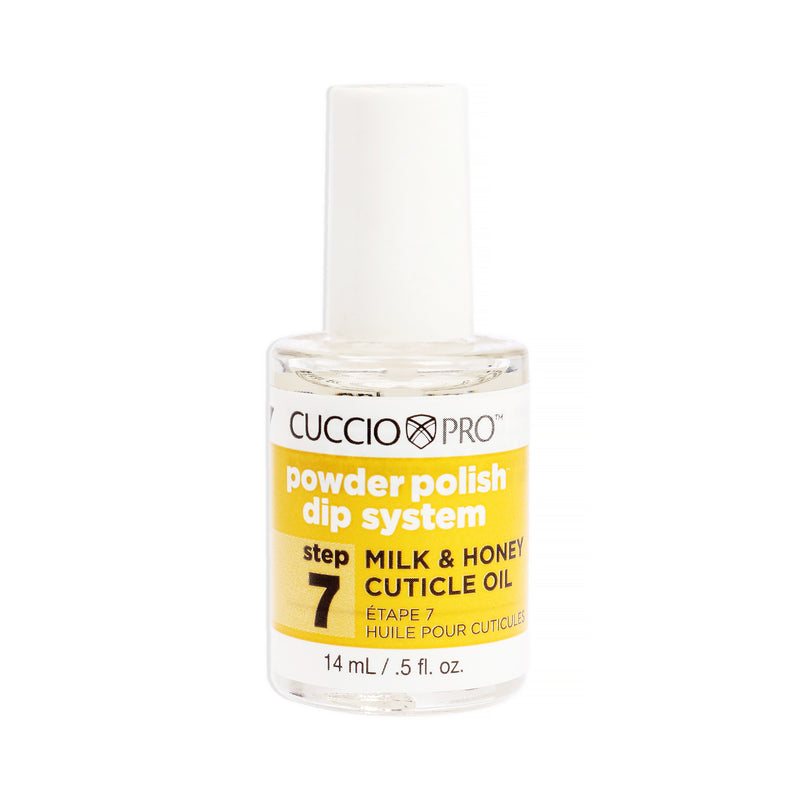 Cuccio Colour Pro Powder Polish Dip System Milk and Honey Cuticle Oil - Step 7 by Cuccio Colour for Women - 0.5 oz Nail Polish