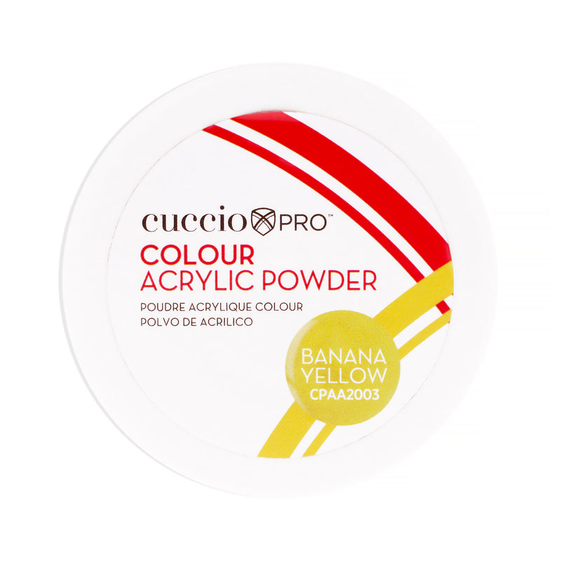 Cuccio PRO Colour Acrylic Powder - Banana Yellow by Cuccio PRO for Women - 1.6 oz Acrylic Powder