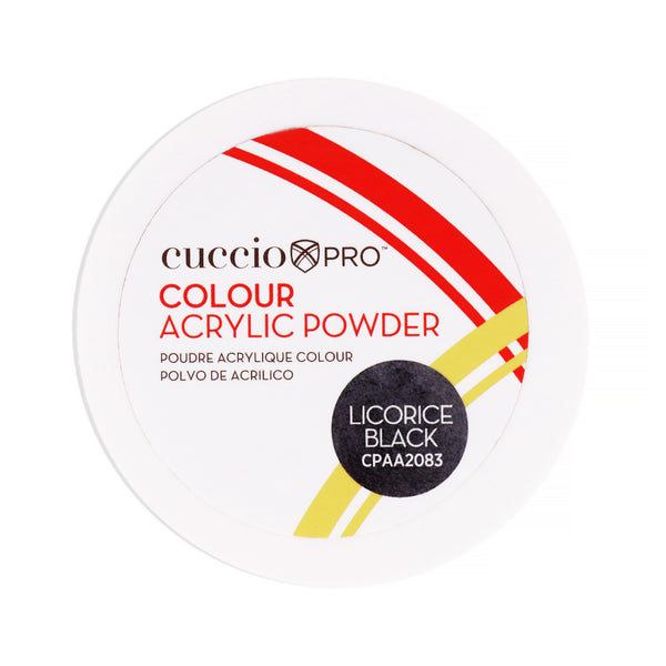 Cuccio PRO Colour Acrylic Powder - Licorice Black by Cuccio PRO for Women - 1.6 oz Acrylic Powder