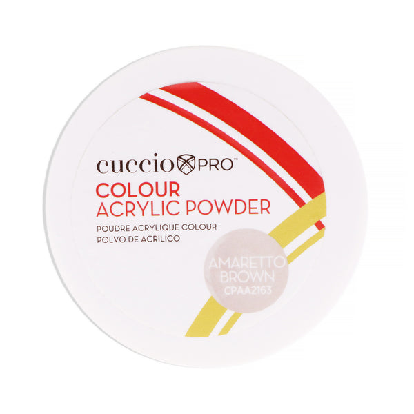 Cuccio PRO Colour Acrylic Powder - Amaretto Brown by Cuccio PRO for Women - 1.6 oz Acrylic Powder