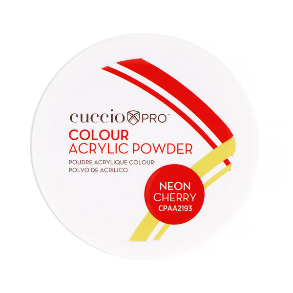 Cuccio PRO Colour Acrylic Powder - Neon Cherry by Cuccio PRO for Women - 1.6 oz Acrylic Powder