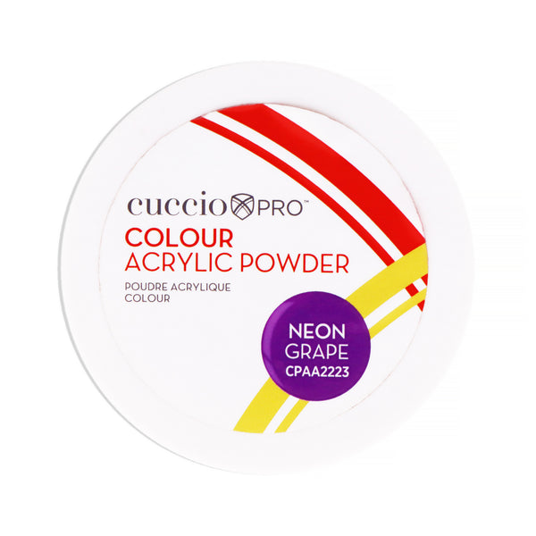 Cuccio PRO Colour Acrylic Powder - Neon Grape by Cuccio PRO for Women - 1.6 oz Acrylic Powder