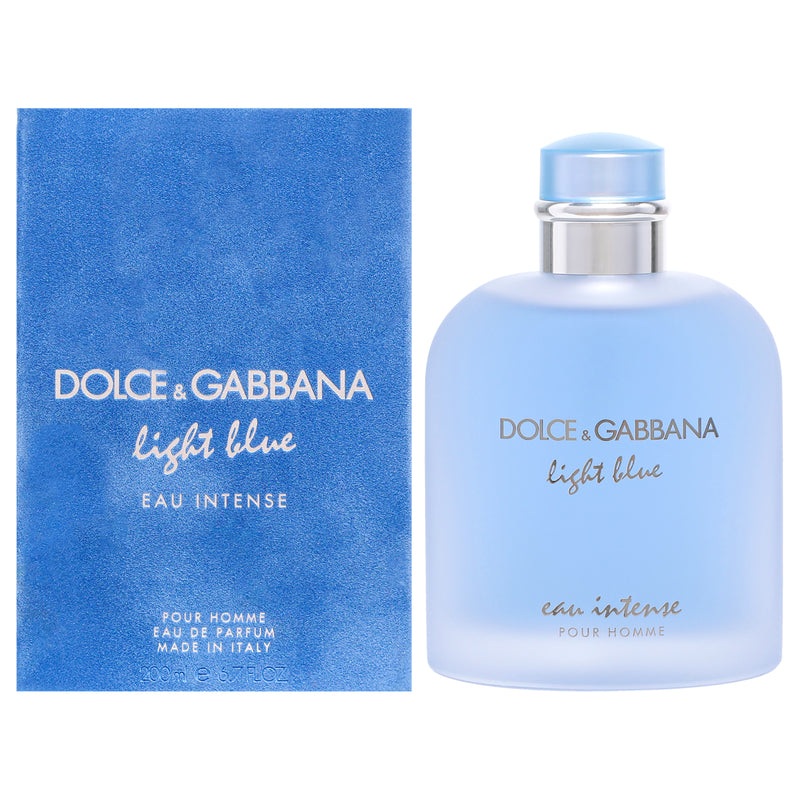 Dolce & Gabbana Light Blue Eau Intense by Dolce and Gabbana for Men - 6.7 oz EDP Spray