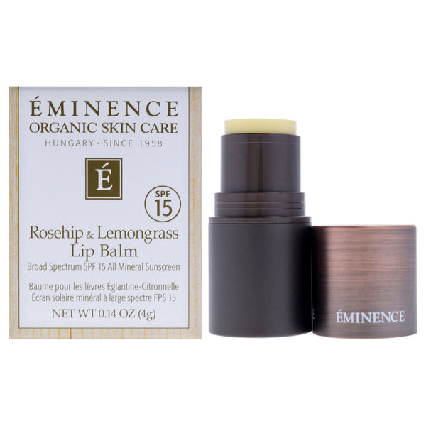 Eminence Rosehip and Lemongrass Lip Balm SPF 15 by Eminence for Unisex - 0.14 oz Lip Balm