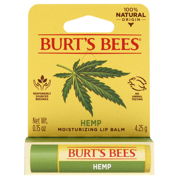 Burt's Bees Hemp Moisturizing Lip Balm by Burts Bees for Unisex - 0.15 oz Lip Balm