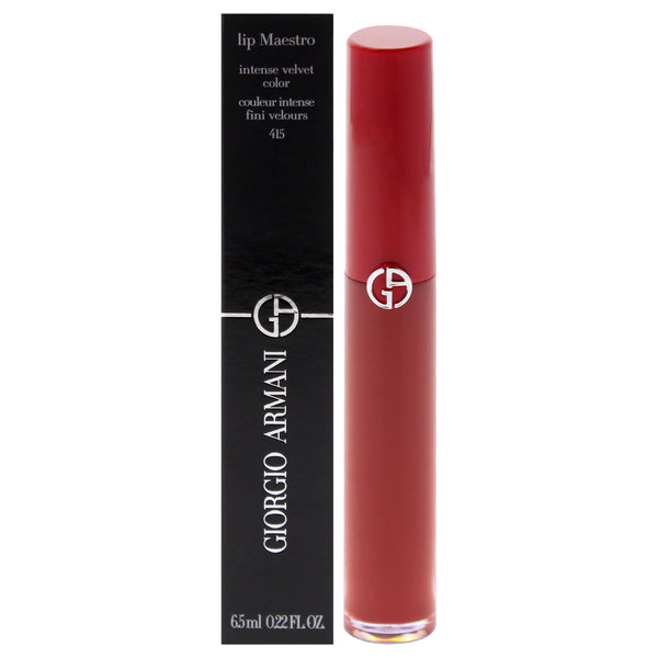 Giorgio Armani Lip Maestro Intense Velvet Color - 415 Redwood by Giorgio Armani for Women - 0.22 oz Lipstick