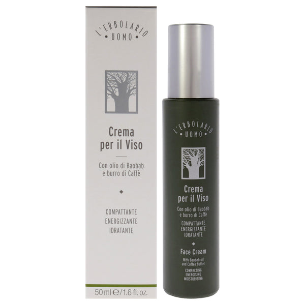 LErbolario Uomo Face Cream by LErbolario for Men - 1.6 oz Cream