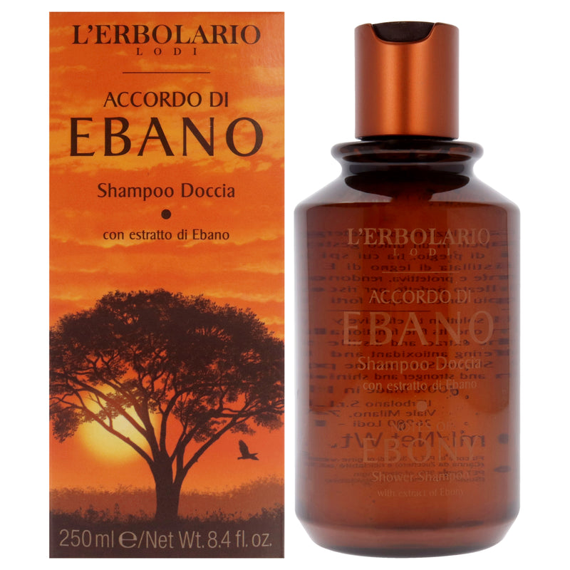 LErbolario Shower Shampoo - Notes of Ebony by LErbolario for Unisex - 8.4 oz Shampoo