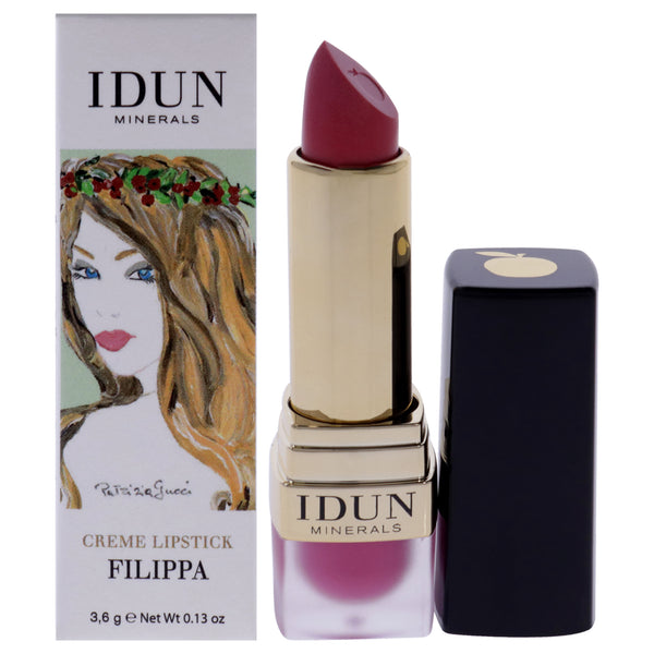 Idun Minerals Creme Lipstick - 204 Filippa by Idun Minerals for Women - 0.13 oz Lipstick