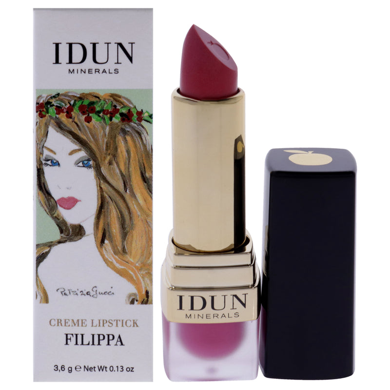 Idun Minerals Creme Lipstick - 204 Filippa by Idun Minerals for Women - 0.13 oz Lipstick