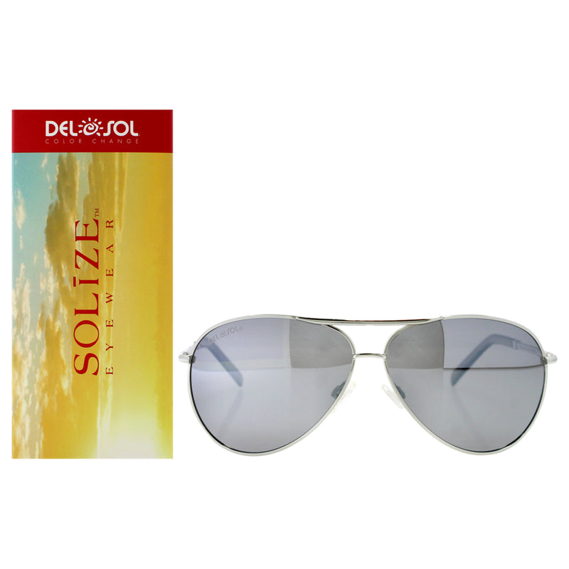 DelSol Solize Paradise Found - Silver-Blue by DelSol for Unisex - 1 Pc Sunglasses