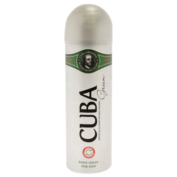 Cuba Cuba Green by Cuba for Men - 6.6 oz Body Spray