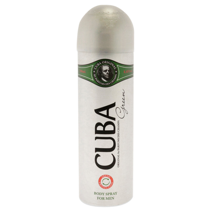 Cuba Cuba Green by Cuba for Men - 6.6 oz Body Spray