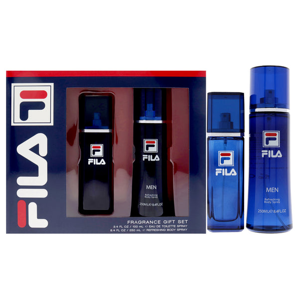 Fila Fila by Fila for Men - 2 Pc Gift Set 3.4oz EDT Spray, 8.4oz Body Spray